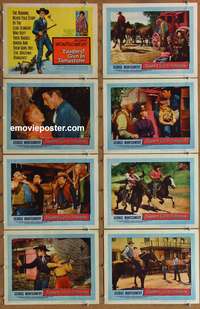 c859 TOUGHEST GUN IN TOMBSTONE 8 movie lobby cards '58 Montgomery