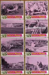 c862 TRACK OF THUNDER 8 movie lobby cards '67 wild car racing image!