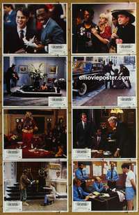 c863 TRADING PLACES 8 movie lobby cards '83 Dan Aykroyd, Eddie Murphy