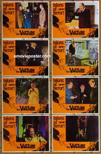 c883 VULTURE 8 movie lobby cards '66 Robert Hutton, Akim Tamiroff