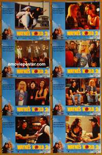c892 WAYNE'S WORLD 2 8 English movie lobby cards '93 Mike Myers, Carvey