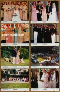 c893 WEDDING 8 color 11x14 deluxe movie stills '78 Robert Altman, Farrow