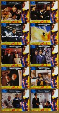 c017 WORLD IS NOT ENOUGH 10 English movie lobby cards '99 Brosnan, Bond