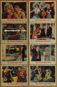 c925 YELLOW ROLLS-ROYCE 8 movie lobby cards '65 Ingrid Bergman, Delon