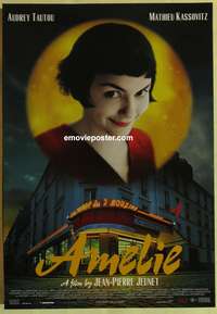 d124 AMELIE Aust one-sheet movie poster '01 Audrey Tautou, Jeunet, French!