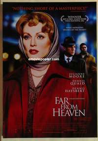 d128 FAR FROM HEAVEN DS Aust one-sheet movie poster '02 Julianne Moore, Quaid