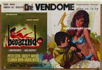 d005 BEDAZZLED Belgian movie poster '68 Moore, sexy Raquel Welch!