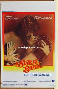 d030 STAR IS BORN Belgian movie poster '77 Kristofferson, Streisand