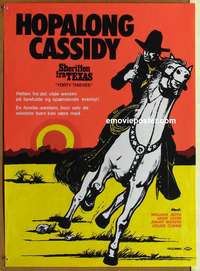 d141 FORTY THIEVES Danish movie poster R70s Hopalong Cassidy