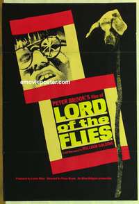 d183 LORD OF THE FLIES English one-sheet movie poster '63 William Golding