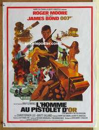 d056 MAN WITH THE GOLDEN GUN French 16x21 movie poster '74 James Bond