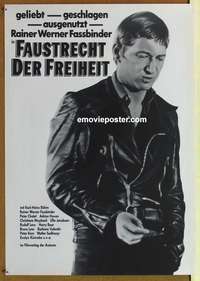 d478 FOX & HIS FRIENDS German movie poster '75 Rainer Fassbinder