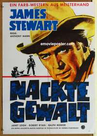 d517 NAKED SPUR German movie poster R62 James Stewart, Janet Leigh