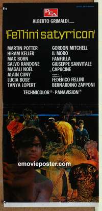 d232 FELLINI SATYRICON Italian locandina movie poster '69 classic!
