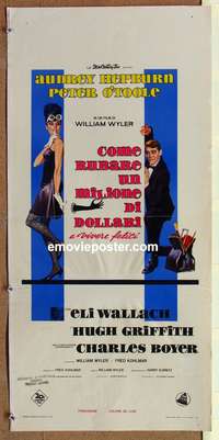 d236 HOW TO STEAL A MILLION Italian locandina movie poster '66 Wyler