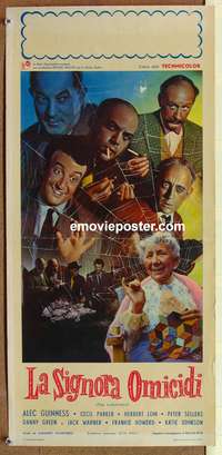 d237 LADYKILLERS Italian locandina movie poster '55 Alec Guinness