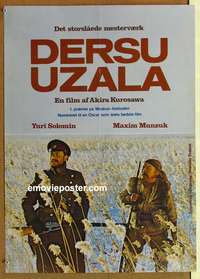 d137 DERSU UZALA Danish movie poster '77 Akira Kurosawa, Japanese