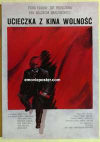 d286 ESCAPE FROM THE LIBERTY CINEMA Polish movie poster '91 Pagowski