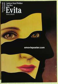 d288 EVITA Polish movie poster '94 Andrew Lloyd Webber, Tim Rice