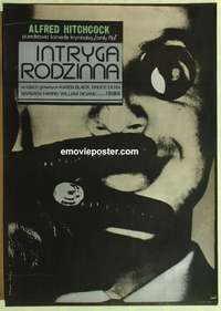 d289 FAMILY PLOT Polish movie poster '76 Hitchcock, Klimowski art!