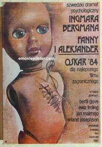 d290 FANNY & ALEXANDER Polish movie poster '82 Bergman, Walkuski art!