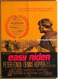 d048 EASY RIDER French 23x32 '69 Peter Fonda, biker classic directed by Dennis Hopper!