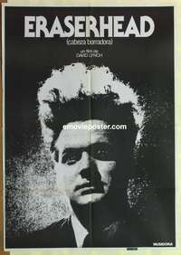 d153 ERASERHEAD Spanish movie poster '80 David Lynch, horror!
