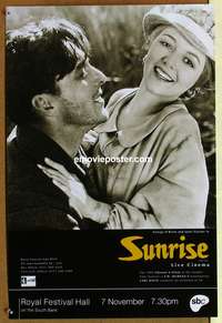 d181 SUNRISE English double crown movie poster R95 Gaynor, O'Brien