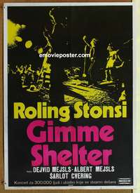 d560 GIMME SHELTER Yugoslavian movie poster '71 Rolling Stones