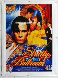 f133 STRICTLY BALLROOM linen Aust one-sheet movie poster '92 Paul Mercurio
