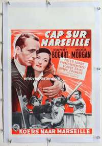 f150 PASSAGE TO MARSEILLE linen Belgian R50s different image of Humphrey Bogart & Michele Morgan!