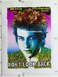 f203 DON'T LOOK BACK linen English 18x25 movie poster R70s Bob Dylan