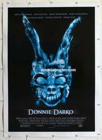 f351 DONNIE DARKO linen one-sheet movie poster '01 Jake Gyllenhaal, wild!