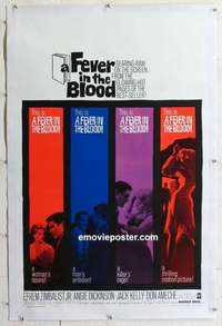 f360 FEVER IN THE BLOOD linen one-sheet movie poster '61 Angie Dickinson