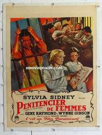 f194 LADIES OF THE BIG HOUSE linen French 23x31 movie poster '31 Sidney