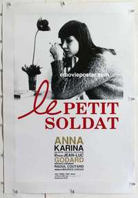 f254 LITTLE SOLDIER linen Japanese movie poster R90s Jean-Luc Godard
