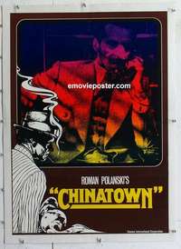 f159 CHINATOWN linen German movie poster '74 Jack Nicholson nose style!