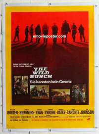 f170 WILD BUNCH linen German movie poster '69 Sam Peckinpah classic!
