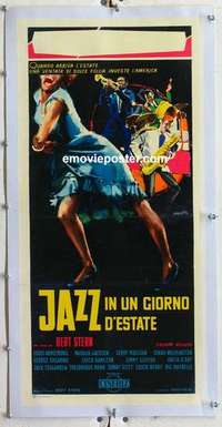 f221 JAZZ ON A SUMMER'S DAY linen Italian locandina movie poster '59