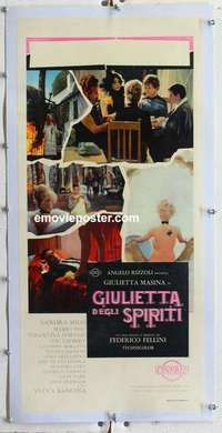f222 JULIET OF THE SPIRITS linen Italian locandina movie poster '65