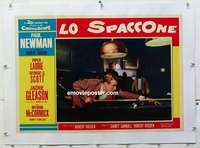f230 HUSTLER linen Italian photobusta movie poster '61 Paul w/pool cue