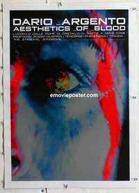 f244 DARIO ARGENTO AESTHETICS OF BLOOD linen Japanese movie poster '90s
