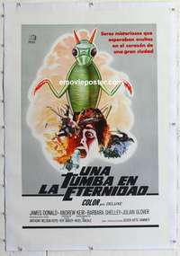 f120 FIVE MILLION YEARS TO EARTH linen Mexican movie poster '67