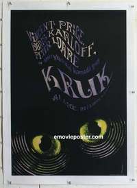 f127 RAVEN linen Polish 23x33 movie poster '63 Karczewska artwork!