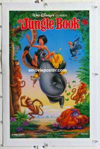 f097 JUNGLE BOOK linen special movie poster R90s Walt Disney