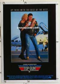 f101 TOP GUN linen special movie poster '86 Tom Cruise