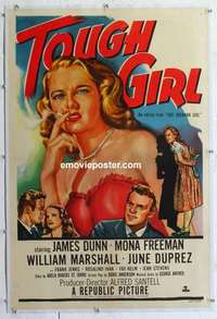 f523 THAT BRENNAN GIRL linen one-sheet movie poster R51 best bad girl image!