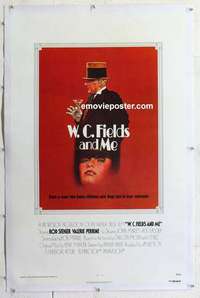 f549 WC FIELDS & ME linen one-sheet movie poster '76 Rod Steiger, biography!