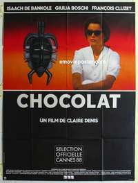 g050 CHOCOLAT French one-panel movie poster '88 Isaach De Bankole