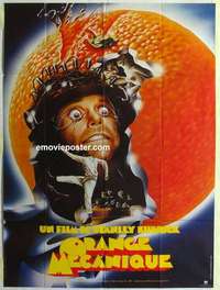 g053 CLOCKWORK ORANGE French one-panel movie poster R82 Stanley Kubrick classic!